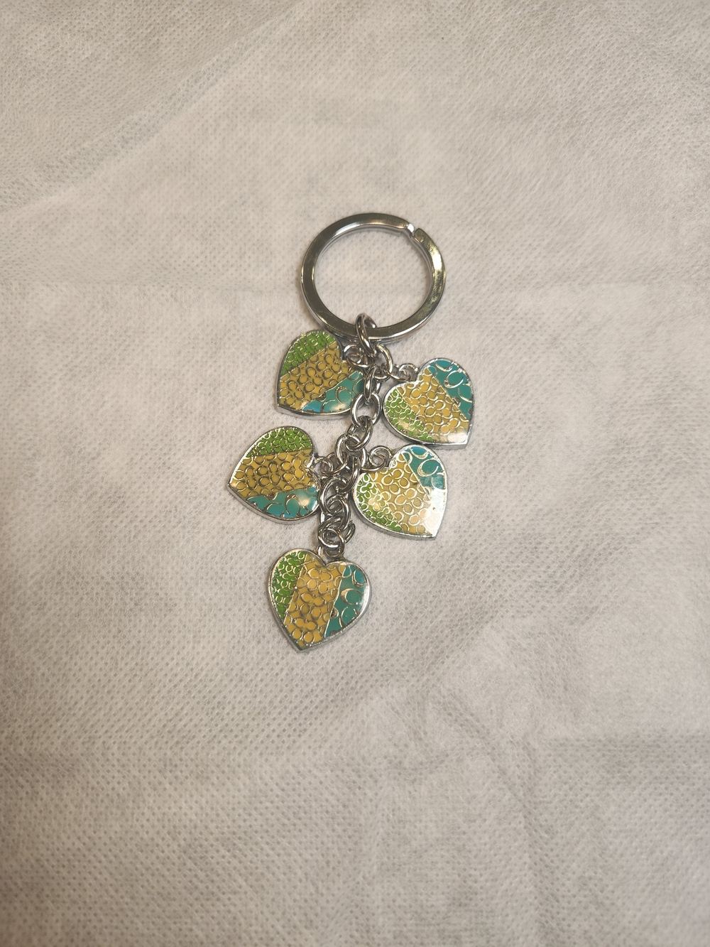 Coach Vintage Y2K Cascading Hearts keychain / bag charm - Picture 2 of 4
